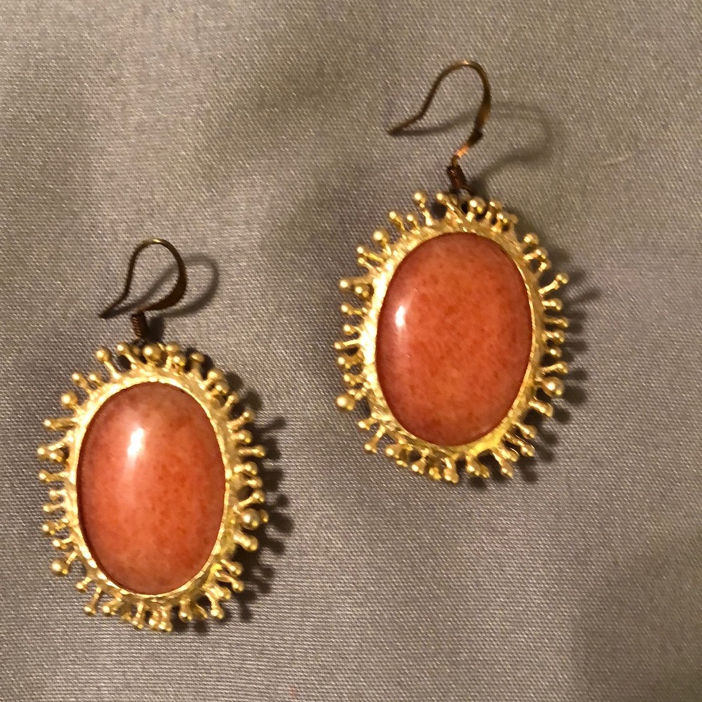 2 for $5 Coral/Orange earrings
